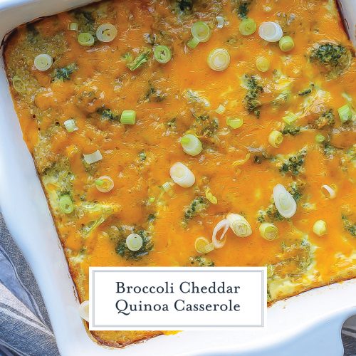Broccoli Quinoa Casserole {Healthier Broccoli Casserole Recipe}