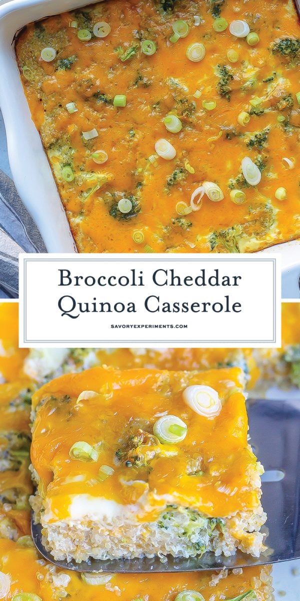 broccoli cheddar quinoa recipe for pinterest 