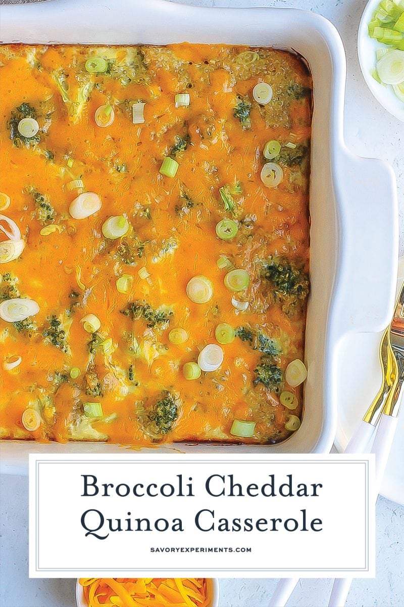 close up of cheesy broccoli casserole 