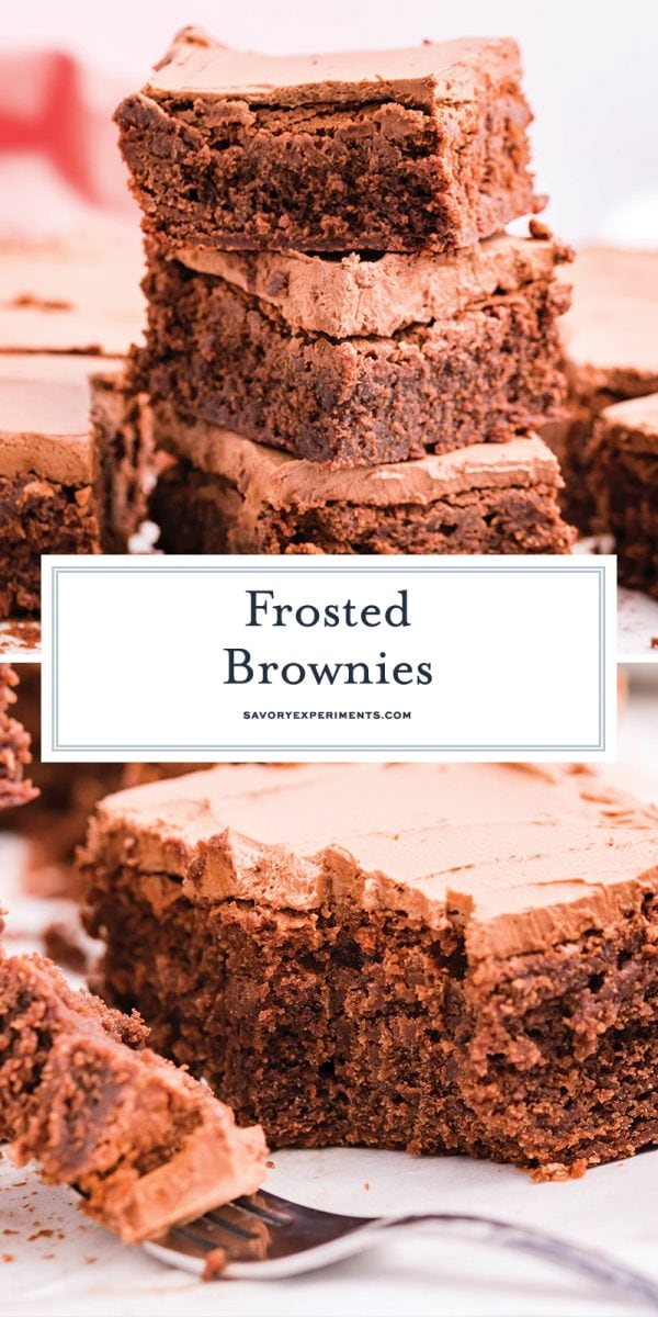 frosted brownies for pinterest 