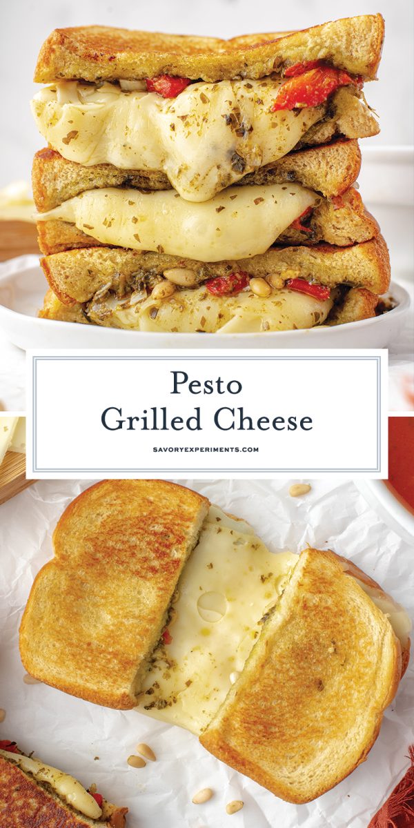 pesto grilled cheese sandwich for pinterest 