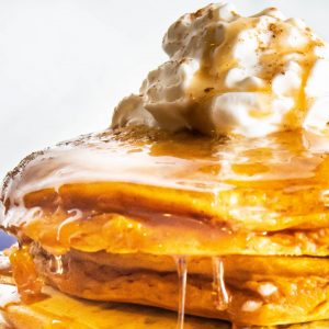 close up of pumpkin pancakes