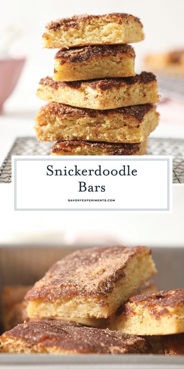 stack of snickerdoodle bars 