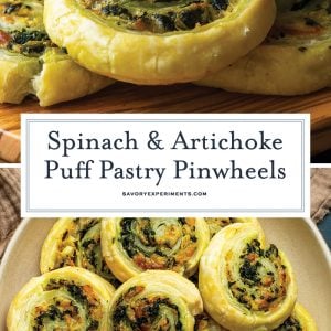 spinach puff pastry pinwheel recipe for pinterest