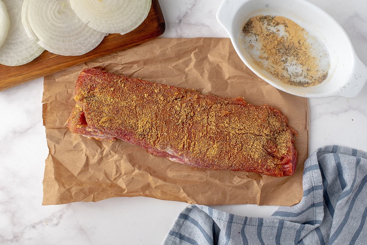 seasoned pork loin