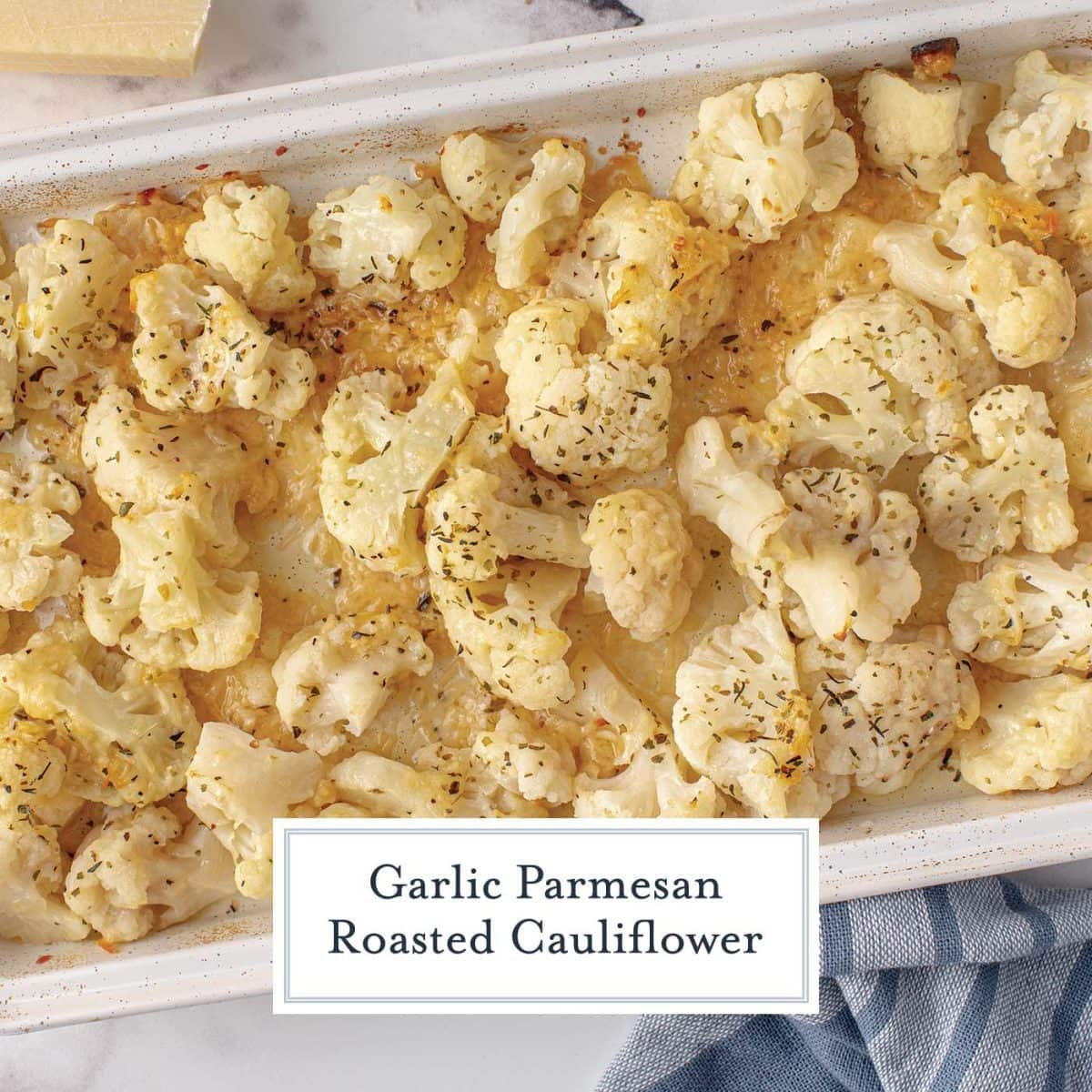 cauliflower on a baking sheet 