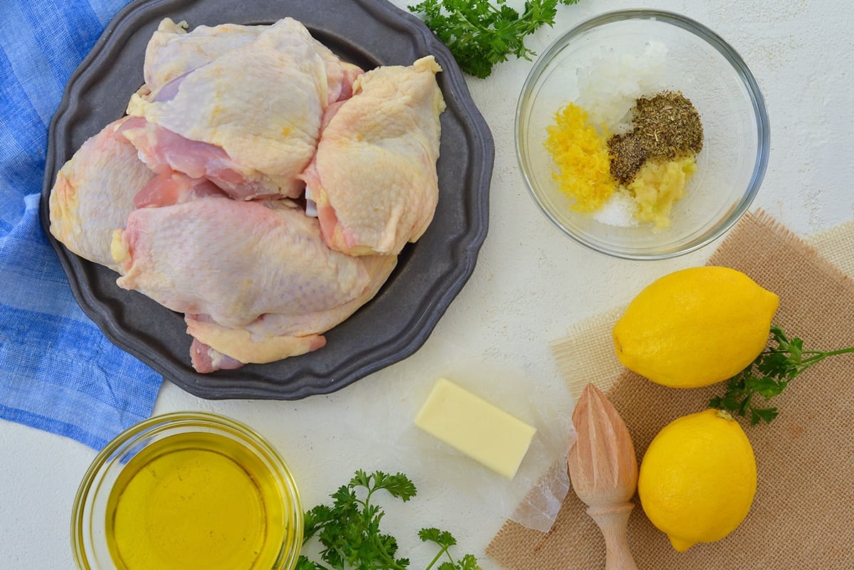 ingredients for baked chicken thighs 