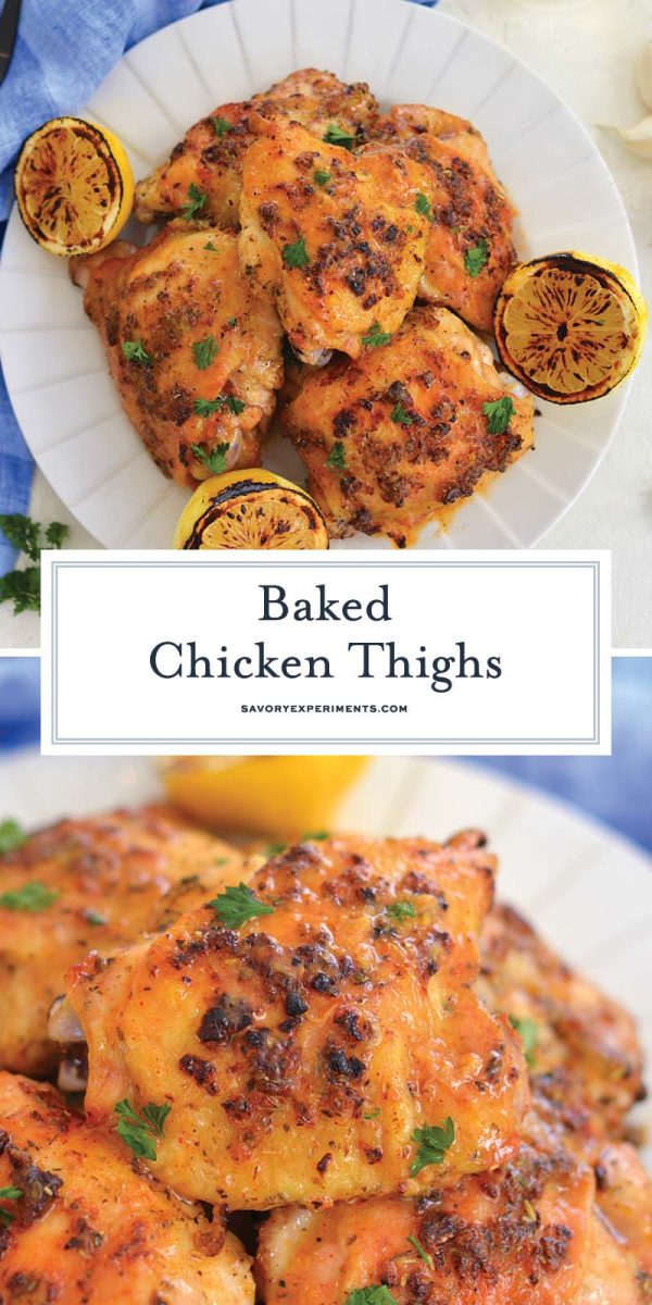 baked chicken thighs recipe for pinterest 