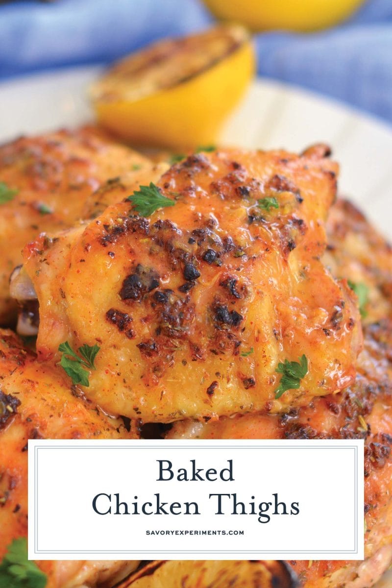 baked chicken thighs recipe for pinterest 