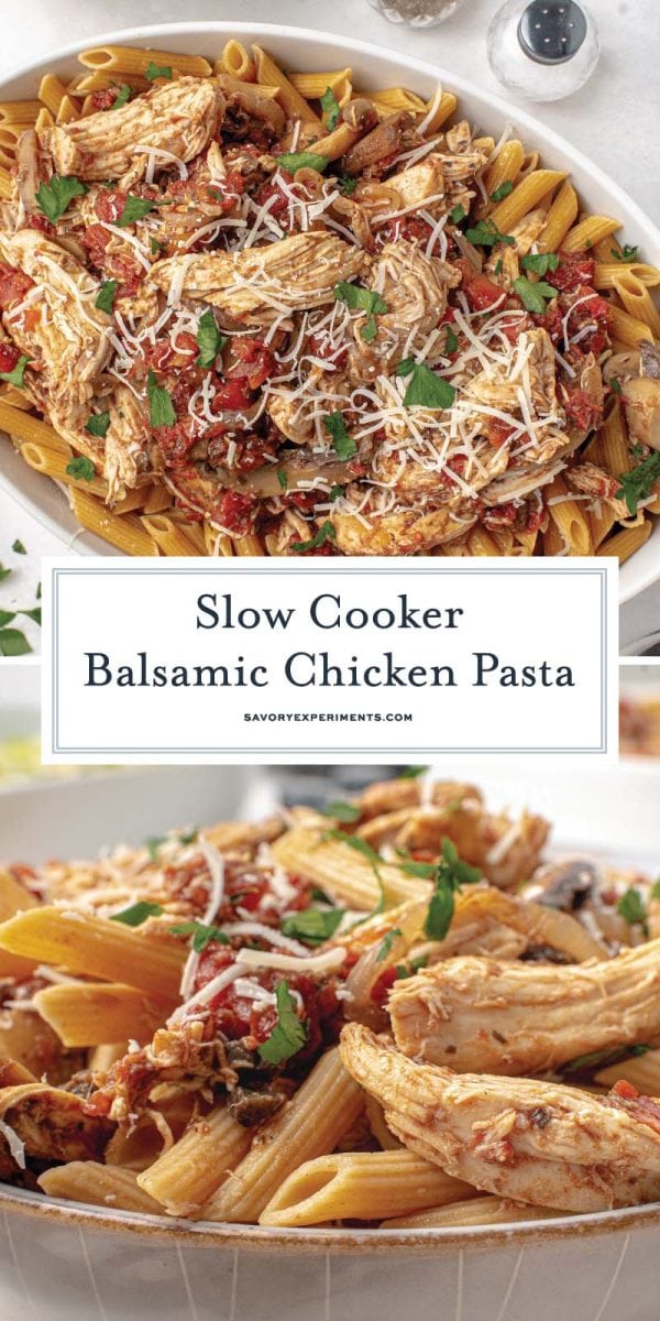 balsamic chicken pasta recipe for pinterest 
