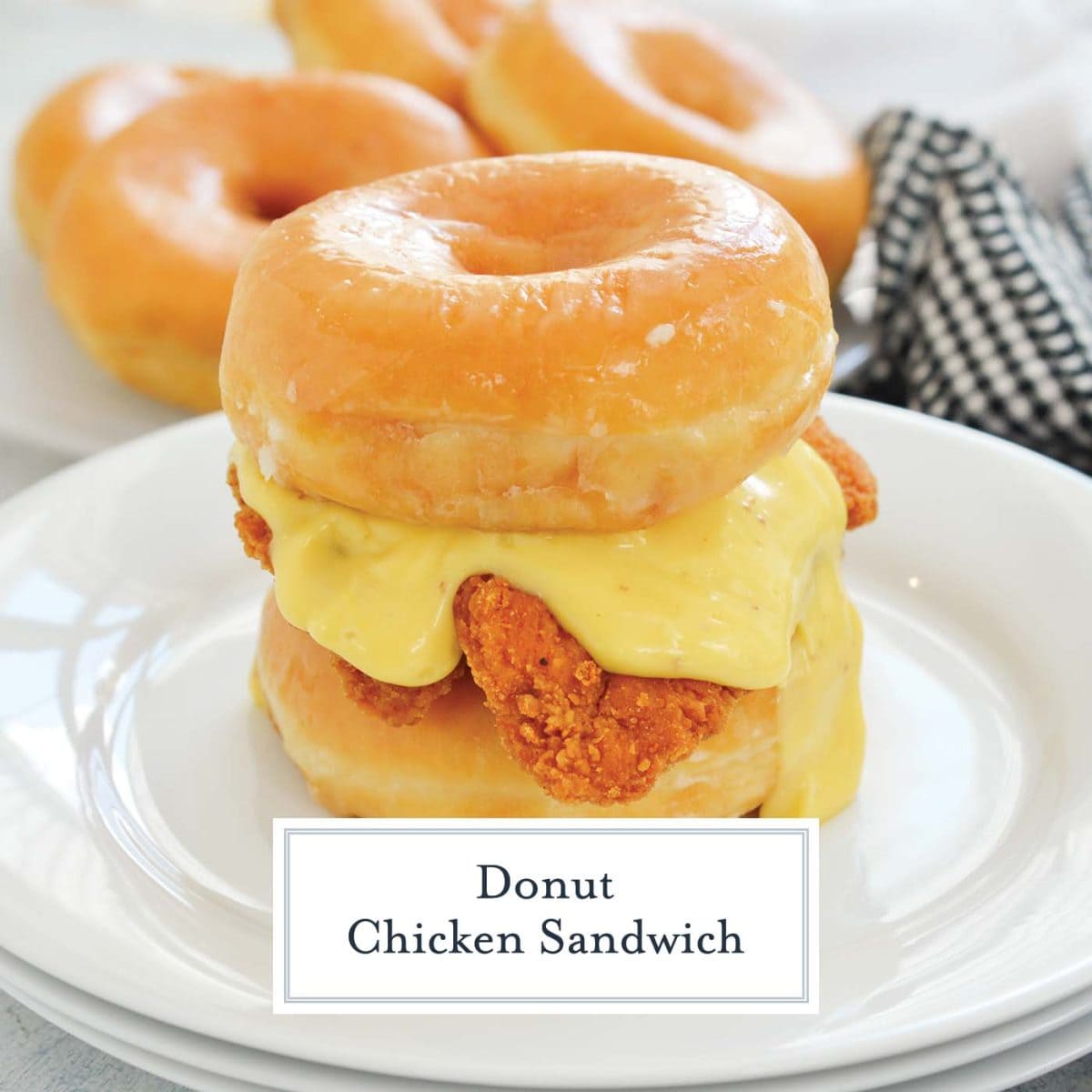 honey mustard dripping off a fried chicken sandwich