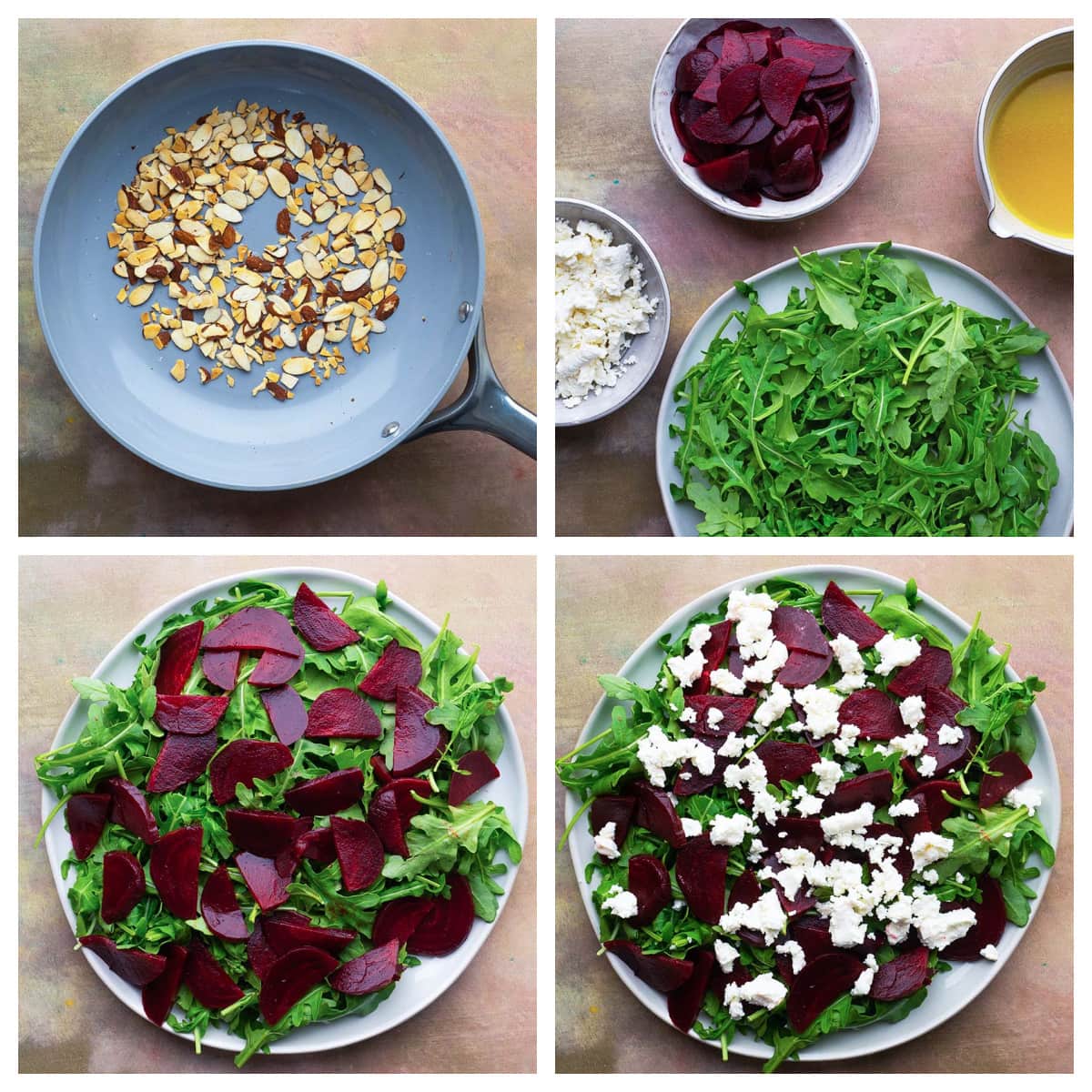 step-by-step instructions of how to make a beet salad 