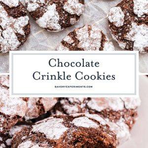 chocolate crinkle cookies recipe for pinterest