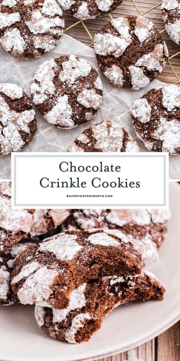 chocolate crinkle cookie recipe for pinterest 