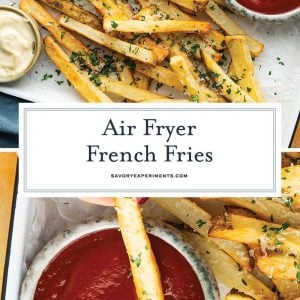 air fryer french fries recipe for pinterest