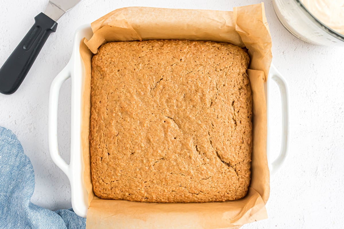 cooked square applesauce cake without frosting  