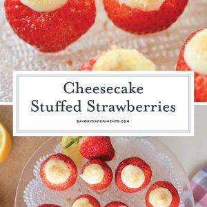 cheesecake stuffed strawberry recipe for pinterest