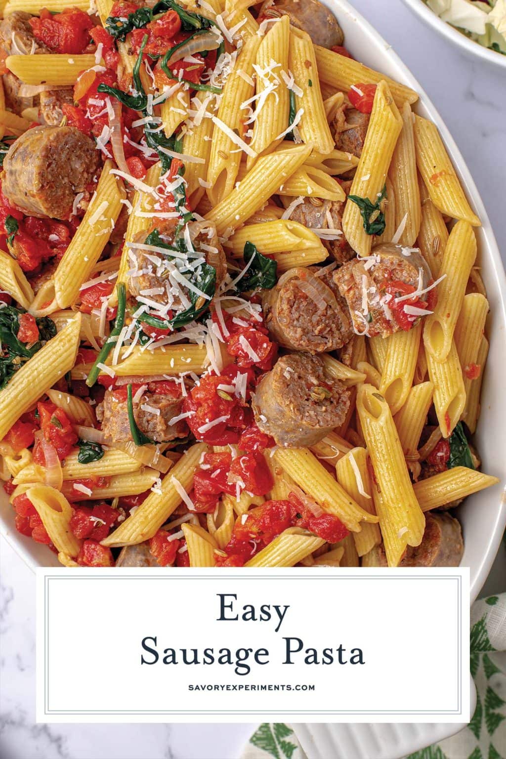 Easy Sausage Pasta {Fennel Seed & Garlic}