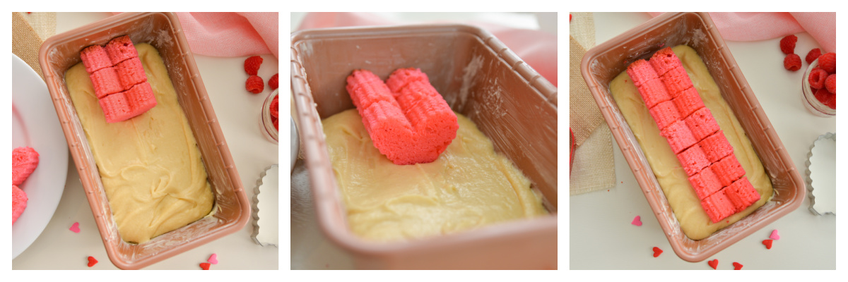 step-by-step how to make a peek-a-boo pound cake 