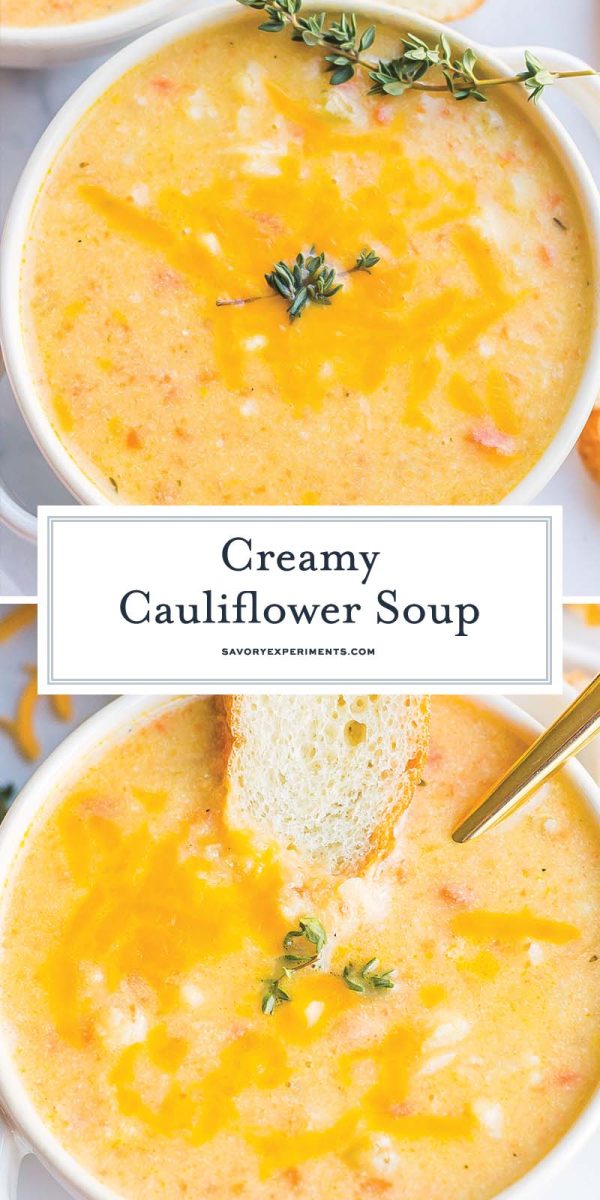 cauliflower soup recipe for pinterest 