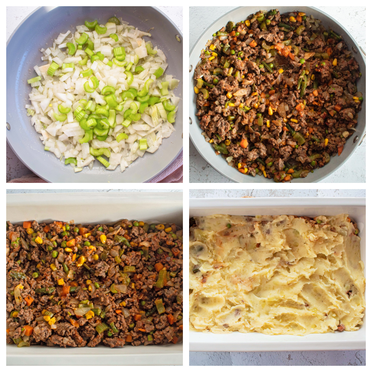 step-by-step photos of how to make shepherd's pie