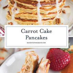 carrot cake pancake recipe for pinterest