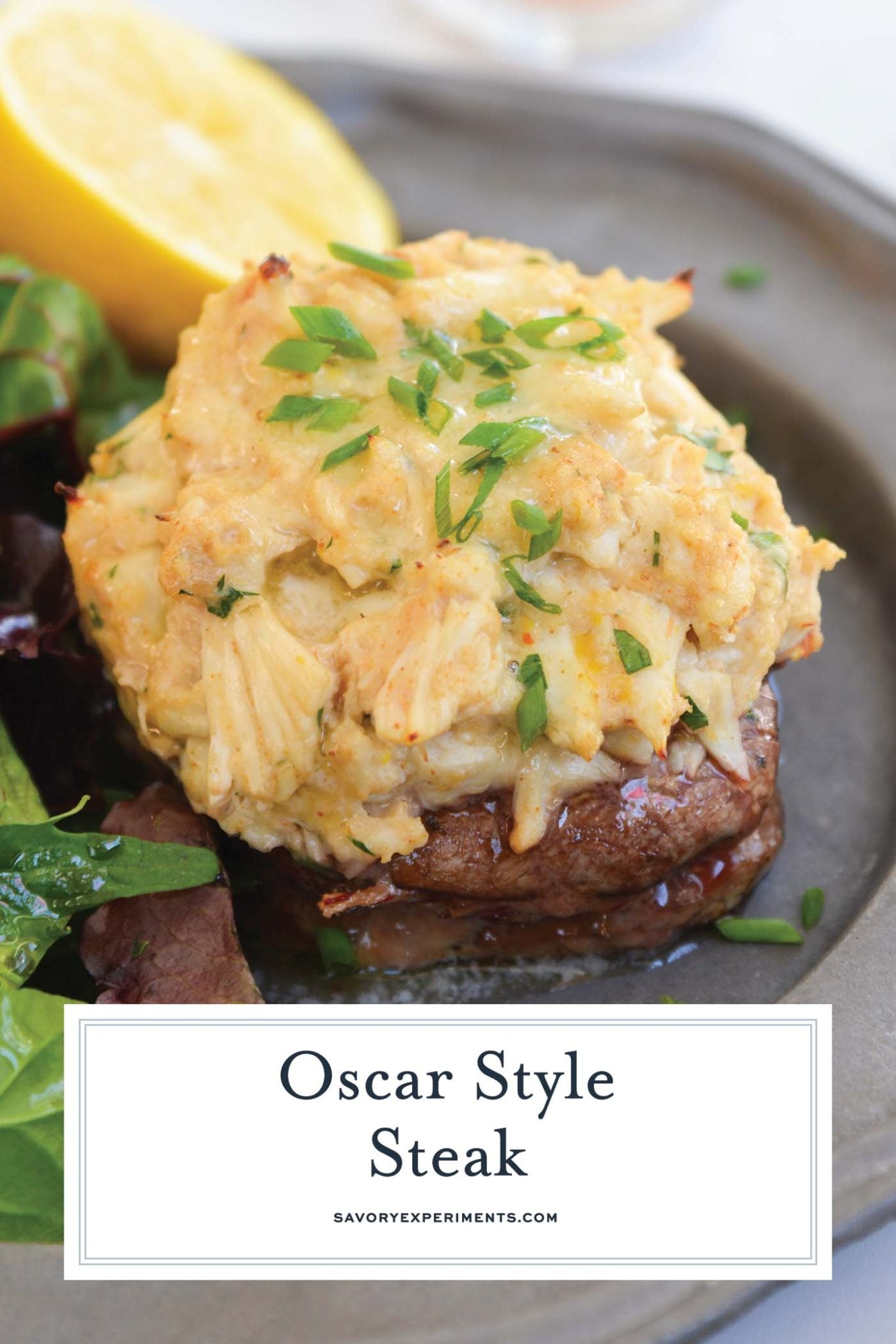 Oscar Style Steak (Crab Oscar Filet Mignon)
