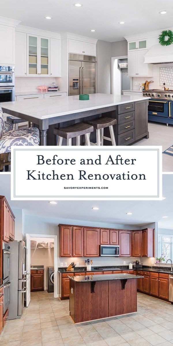 kitchen renovation before and after pic