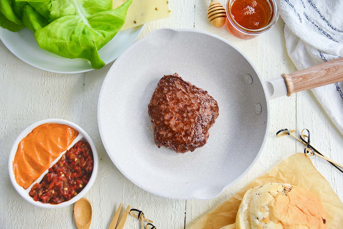 BUBBA burger in a skillet 