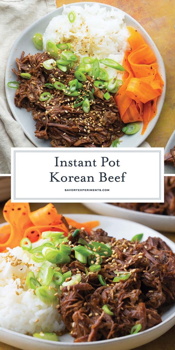 collage of korean beef barbecue for pinterest