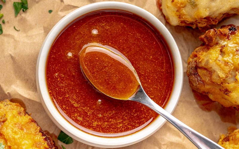 bowl of nashville hot sauce in a bowl