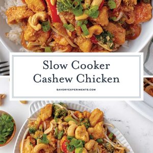 slow cooker cashew chicken recipe for pinterest