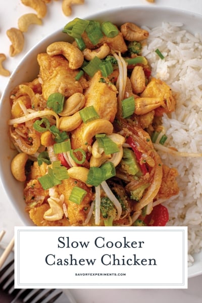 Slow Cooker Cashew Chicken - Crock Pot Chicken Recipe
