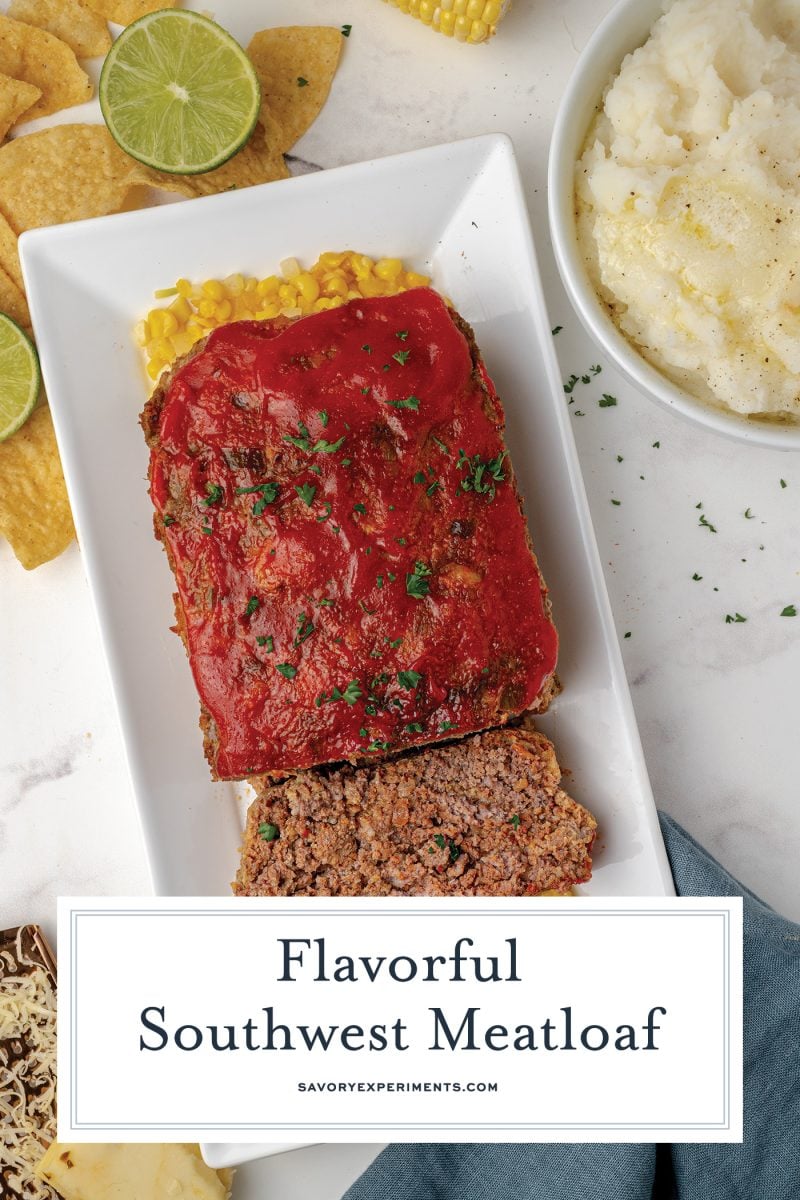 sliced southwest meatloaf for pinterest