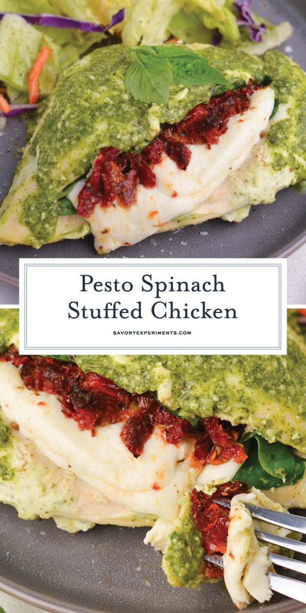 pesto spinach stuffed chicken breast recipe for pinterest 