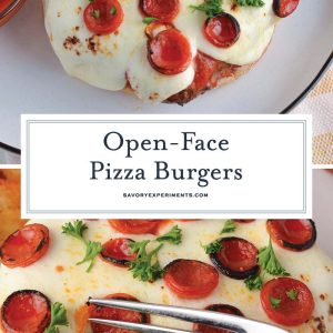 open face pizza burger recipe for pinterest