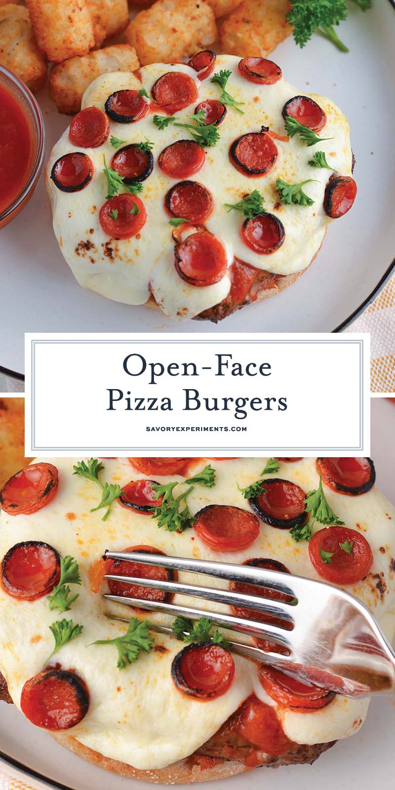 open face pizza burger recipe for pinterest 