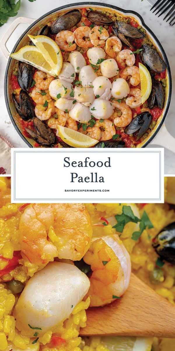 easy seafood paella recipe for pinterest 