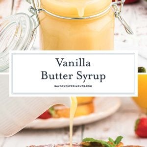 vanilla butter syrup recipe for pinterest