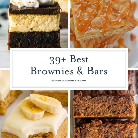 bars and brownies collage