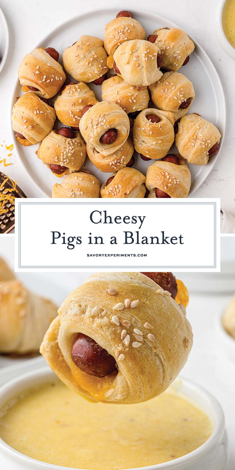 Cheesy Pigs in a Blanket Classic Easy Appetizer Recipe