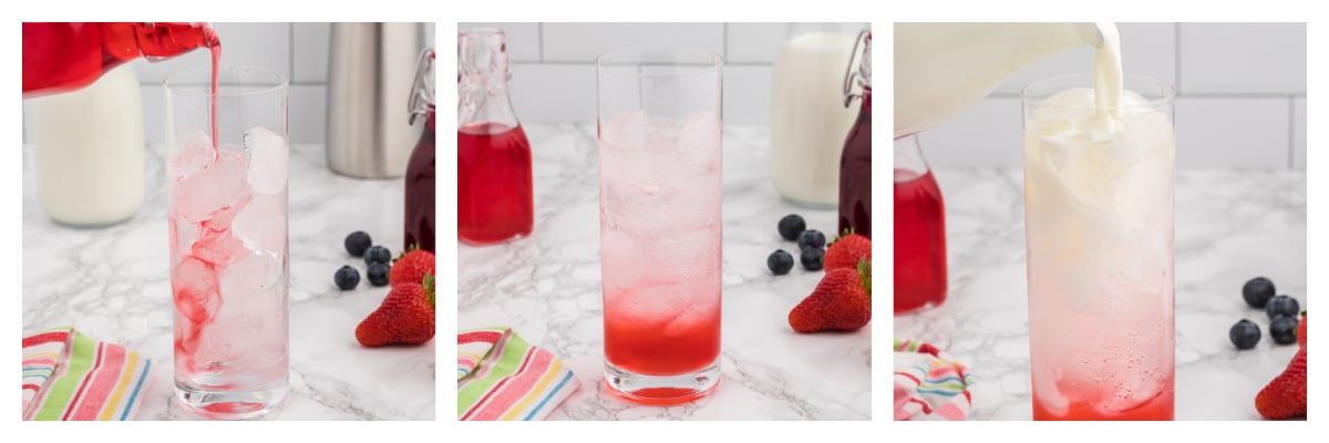 step-by-step images of how to make italian soda 