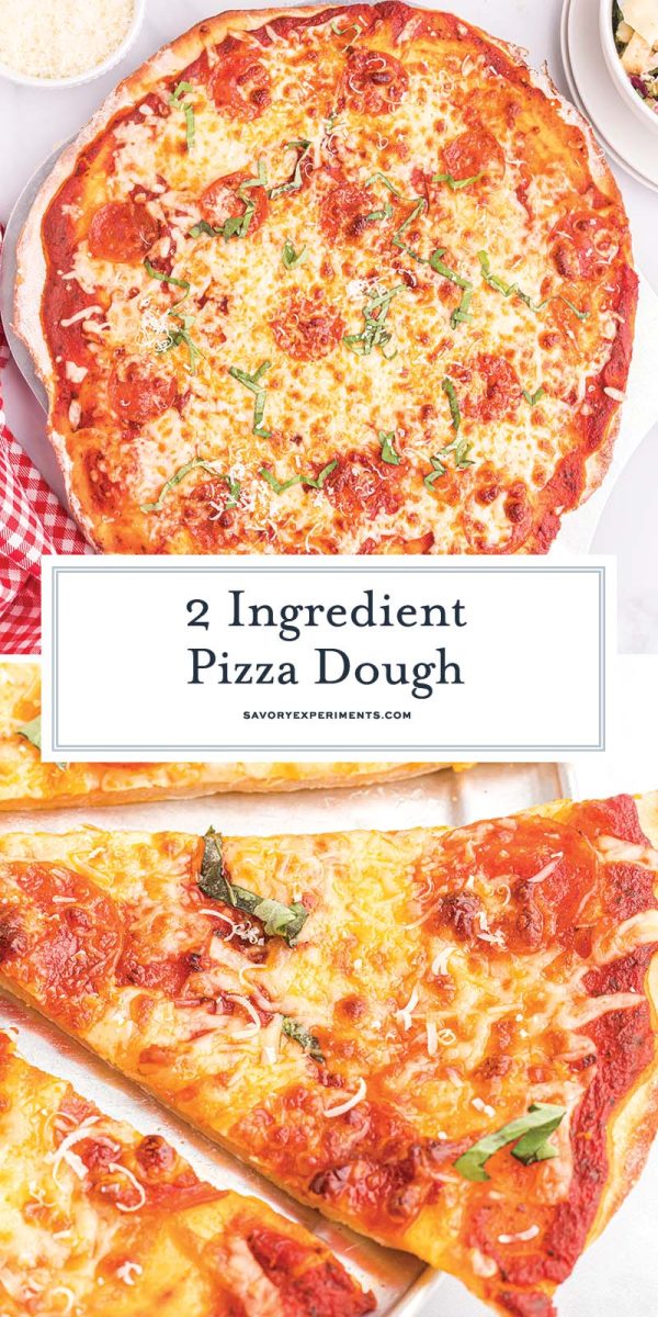 collage of pizza with text overlay for pinterest