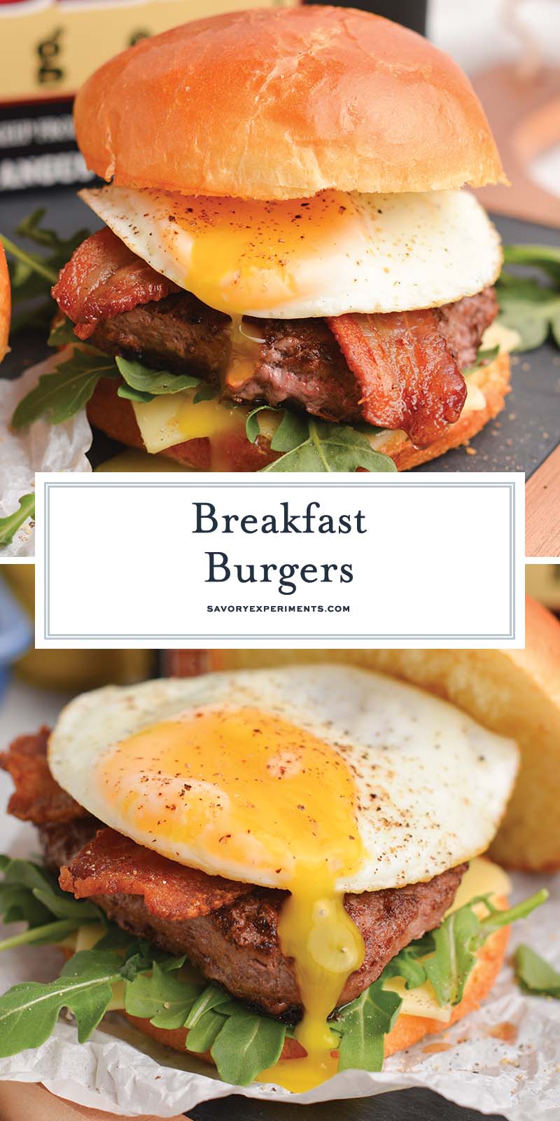 breakfast burger recipe for pinterest
