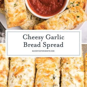 cheesy garlic bread spread recipe for pinterest
