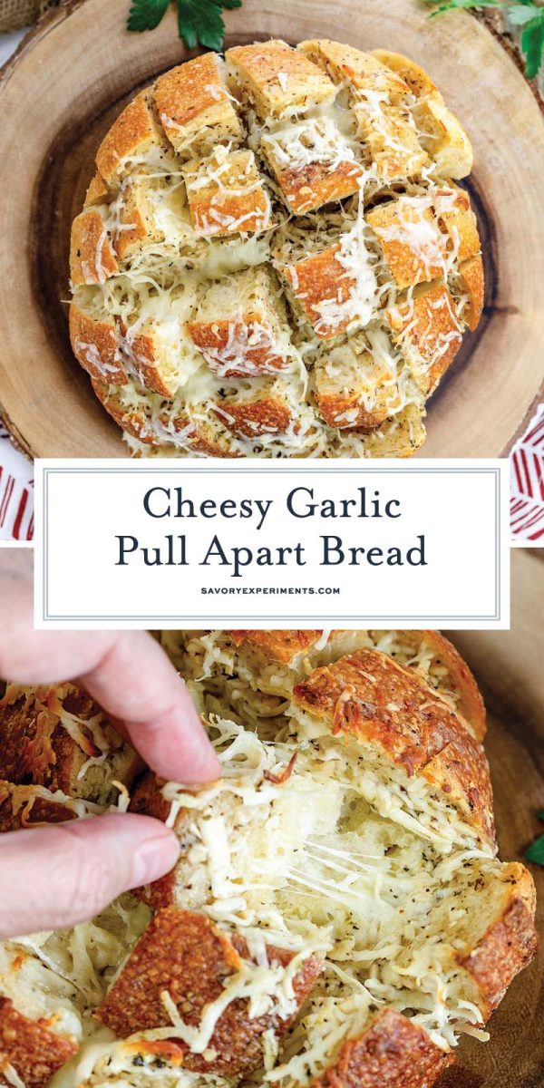 cheesy pull apart bread recipe for pinterest 