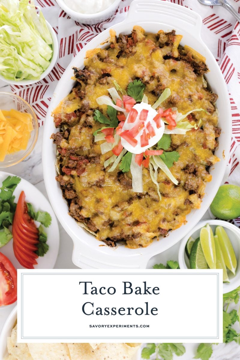 taco bake casserole recipe for pinterest 