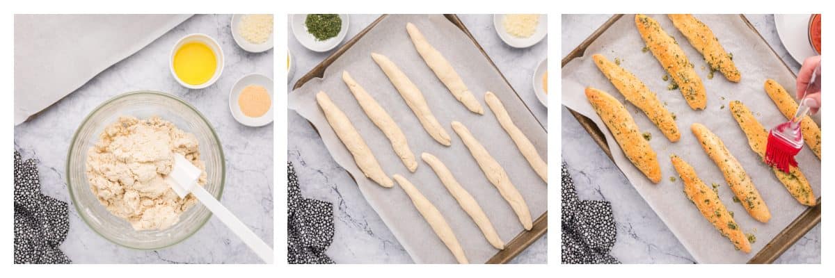 step-by-step how to make easy breadsticks