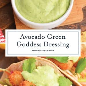 green goddess avocado sauce recipe for pinterest