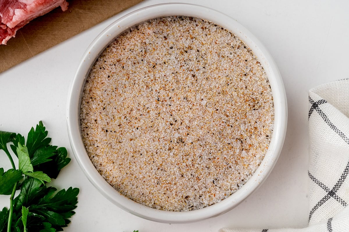 bowl of steak seasoning